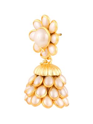 parijaat pack of cz jhumki earrings - 12797045 - Standard Image - 2