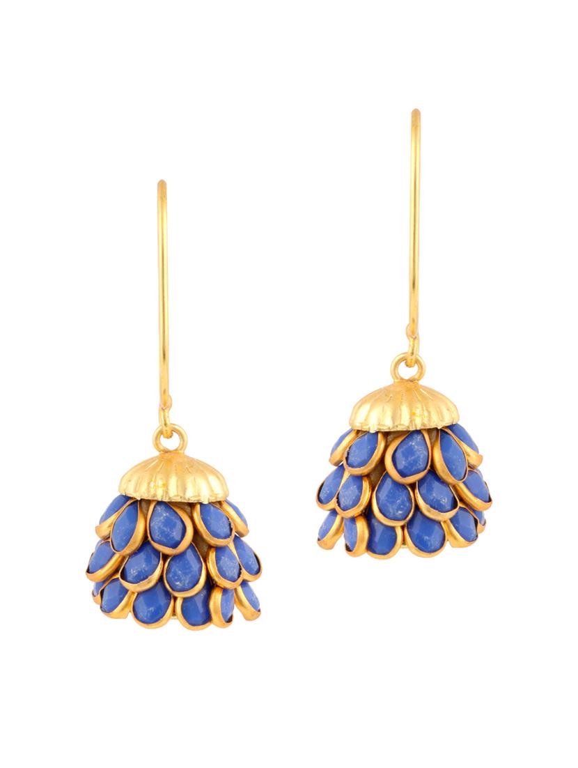 parijaat pack of cz jhumki earrings - 12797049 - Zoom Image - 1