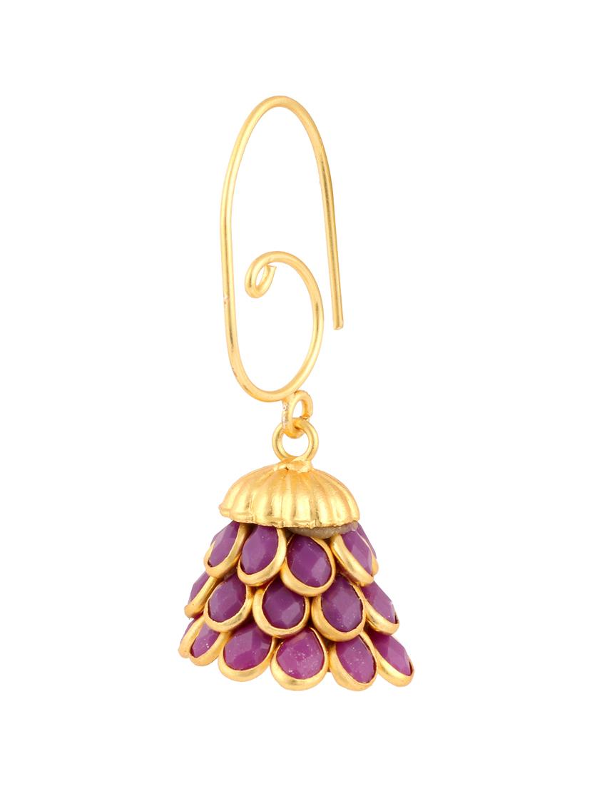 parijaat pack of cz jhumki earrings - 12797050 - Zoom Image - 2
