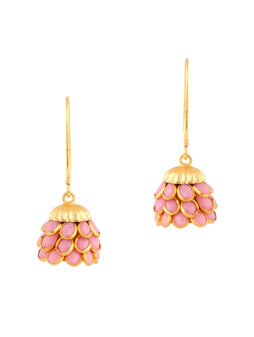 parijaat pack of cz jhumki earrings - 12797053 - Zoom Image - 1