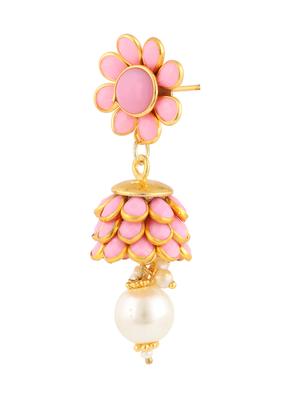 parijaat pack of cz jhumki earrings - 12797065 - Standard Image - 2