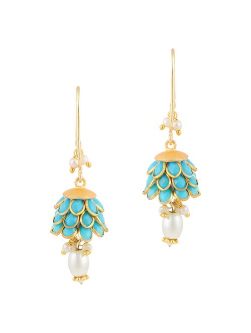 parijaat pack of cz jhumki earrings - 12797074 - Standard Image - 1