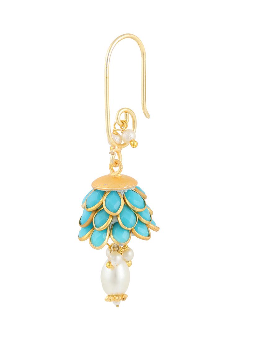 parijaat pack of cz jhumki earrings - 12797074 - Zoom Image - 2