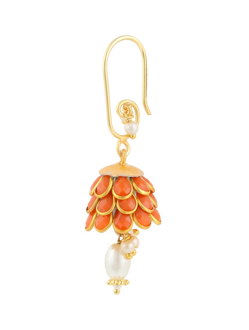 parijaat pack of cz jhumki earrings - 12797076 - Zoom Image - 2
