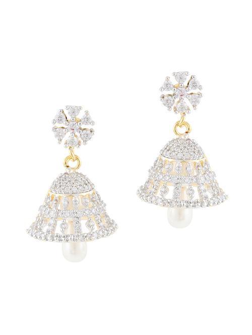 parijaat pack of cz jhumki earrings - 12797078 - Standard Image - 1