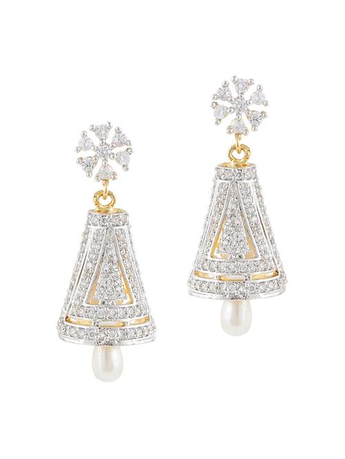 parijaat pack of cz jhumki earrings - 12797105 - Standard Image - 1