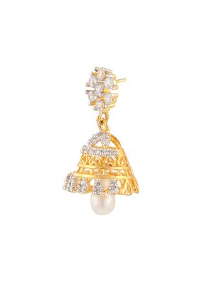 parijaat pack of cz jhumki earrings - 12797106 - Standard Image - 2
