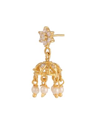 parijaat pack of cz jhumki earrings - 12797123 - Standard Image - 2