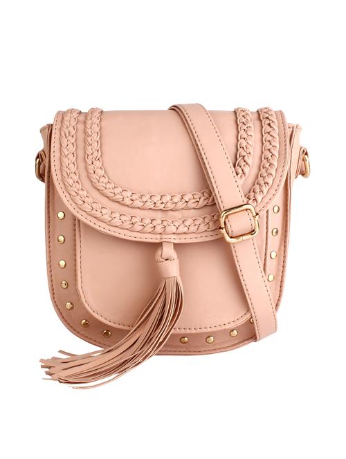 pink leatherette sling bag - 12798316 -  Standard Image - 0