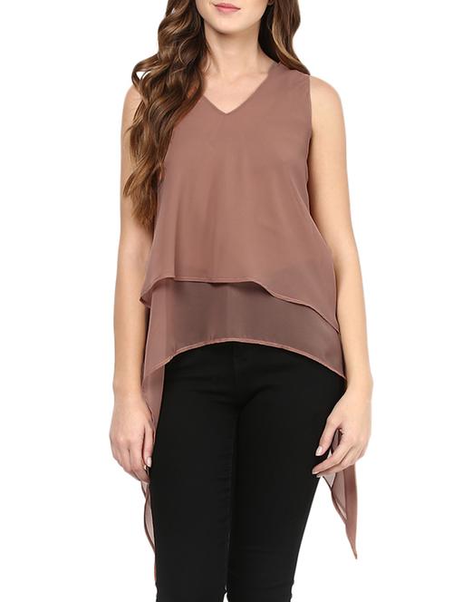 asymmetric layered top - 12799036 - Standard Image - 1