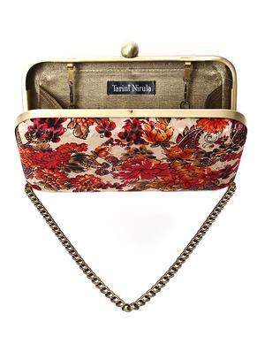 multicoloured floral print box clutch - 12801019 - Standard Image - 3