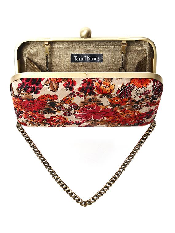 multicoloured floral print box clutch - 12801019 - Zoom Image - 3