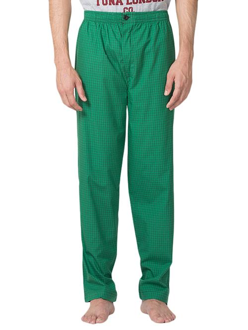 green cotton pyjamas - 12802545 - Standard Image - 1