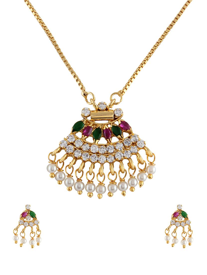 parijaat cz pendant for women - 12802630 - Zoom Image - 1
