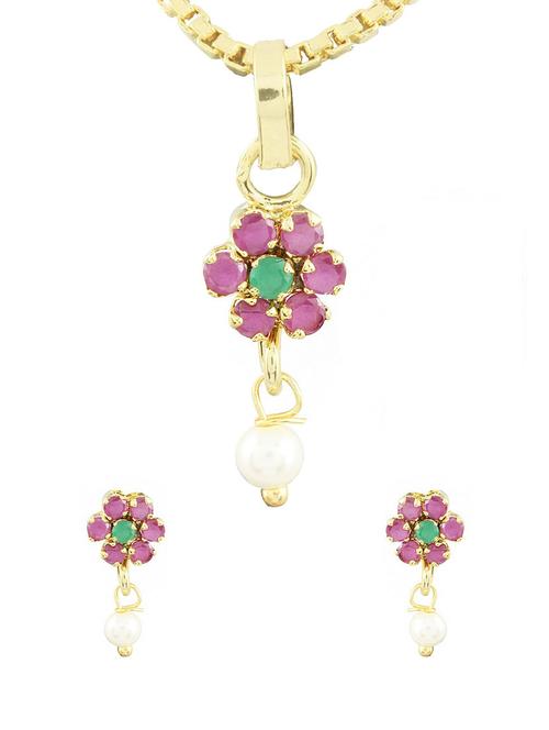 parijaat cz pendant for women - 12802841 - Standard Image - 1