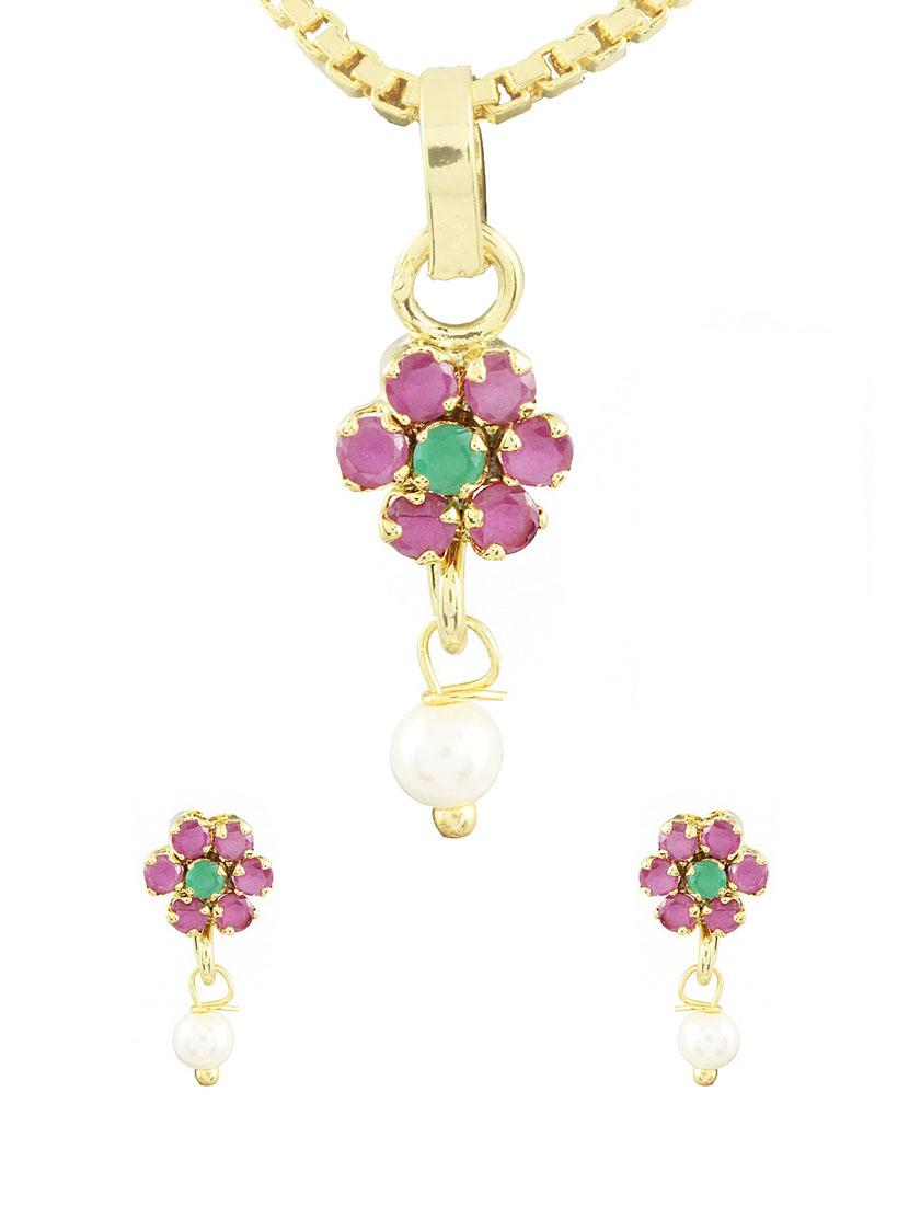 parijaat cz pendant for women - 12802841 - Zoom Image - 1
