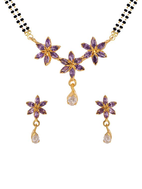 parijaat cz mangalsutra for women - 12803348 - Zoom Image - 1