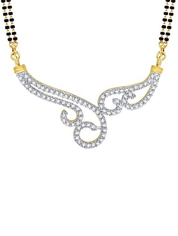 parijaat cz mangalsutra for women - 12803384 - Zoom Image - 1