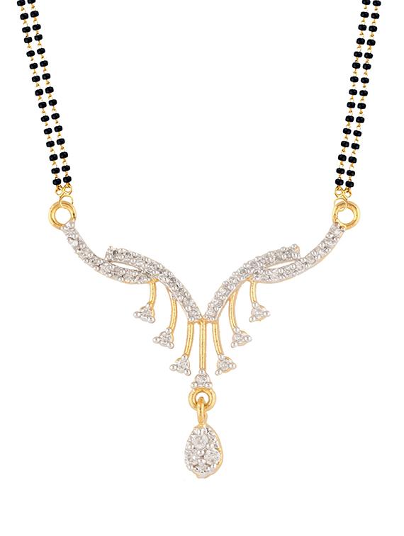 parijaat cz mangalsutra for women - 12803488 - Zoom Image - 1