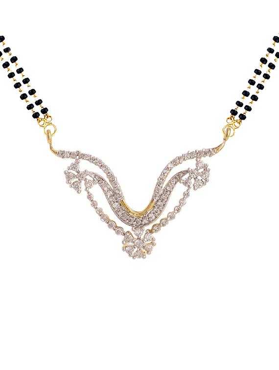 parijaat cz mangalsutra for women - 12803510 - Zoom Image - 1