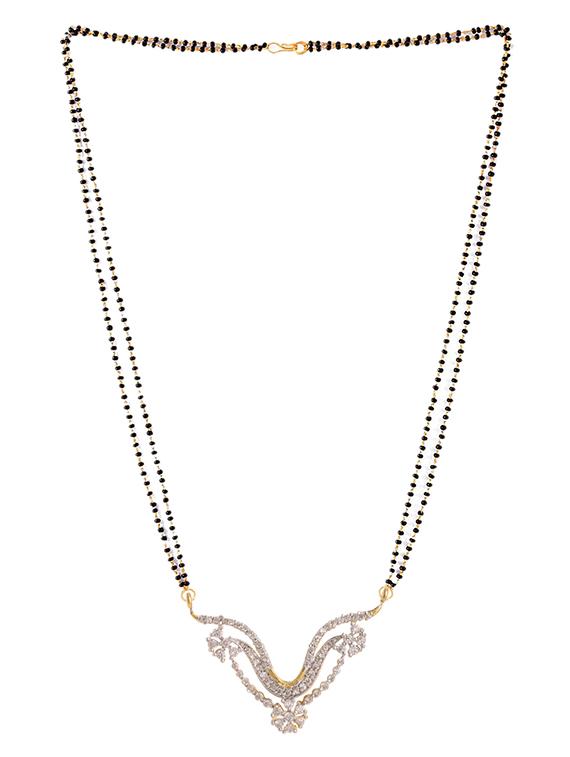 parijaat cz mangalsutra for women - 12803510 - Zoom Image - 2