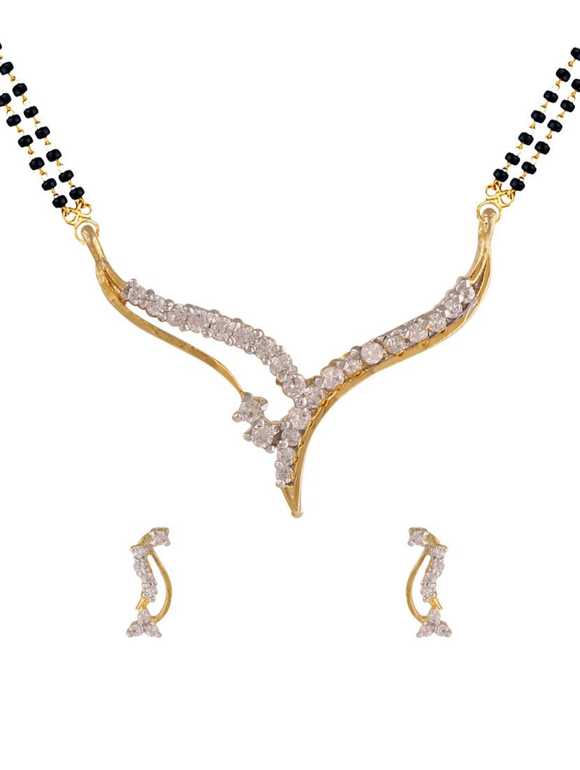 parijaat cz mangalsutra for women - 12803617 - Zoom Image - 1