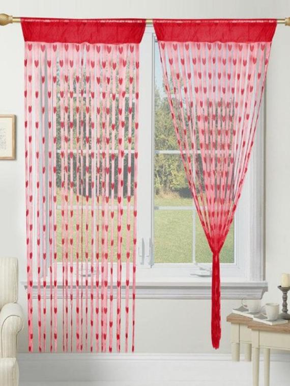 RED HEART CURTAIN - 12811830 - Zoom Image - 1