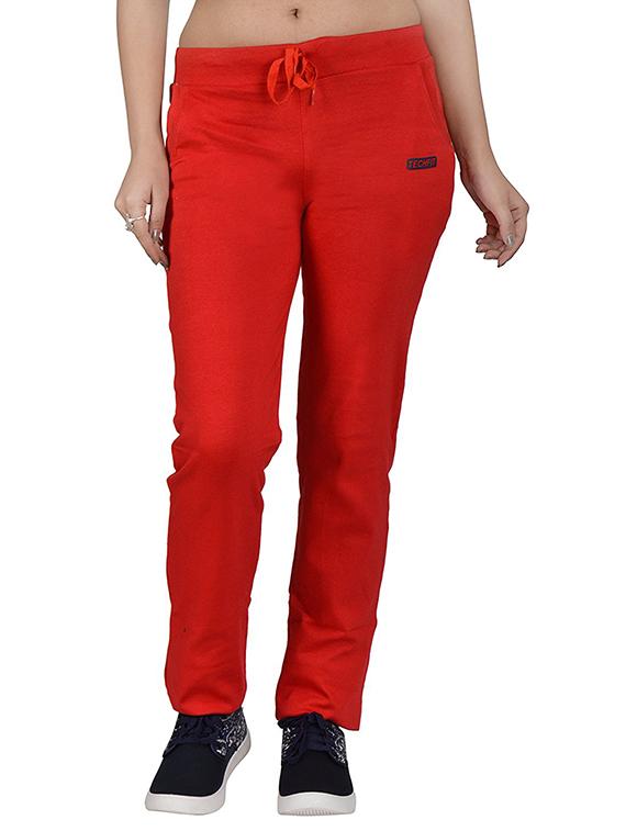 red cotton track pants - 12813996 - Zoom Image - 1