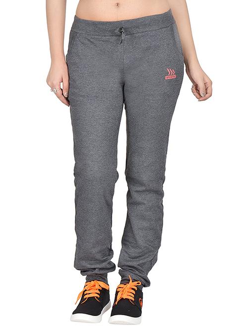 grey cotton track pants - 12814010 - Standard Image - 1