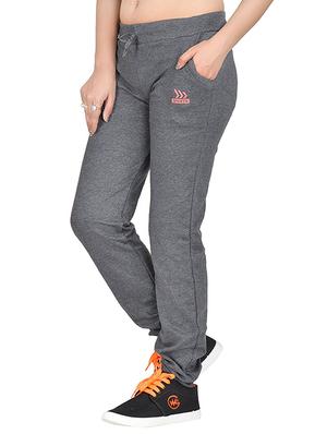 grey cotton track pants - 12814010 - Standard Image - 2