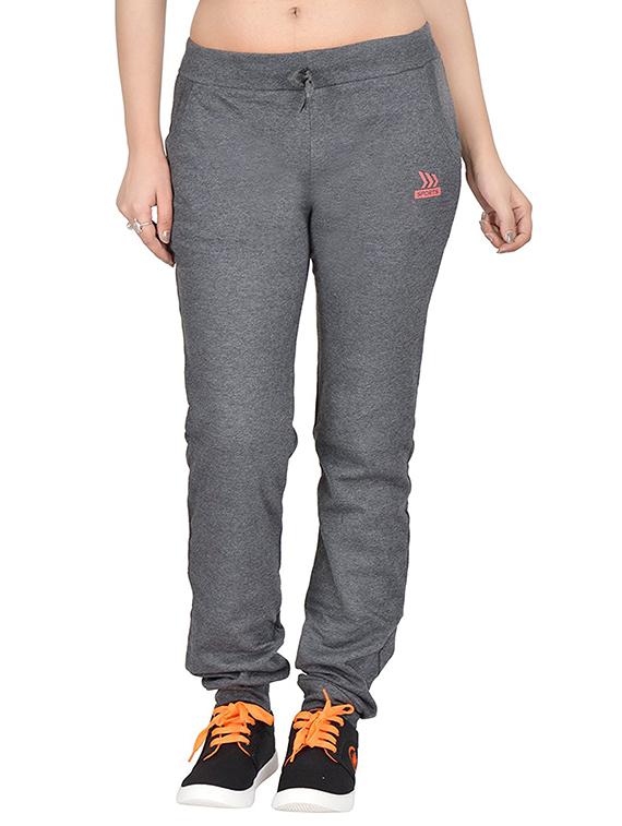 grey cotton track pants - 12814010 - Zoom Image - 1