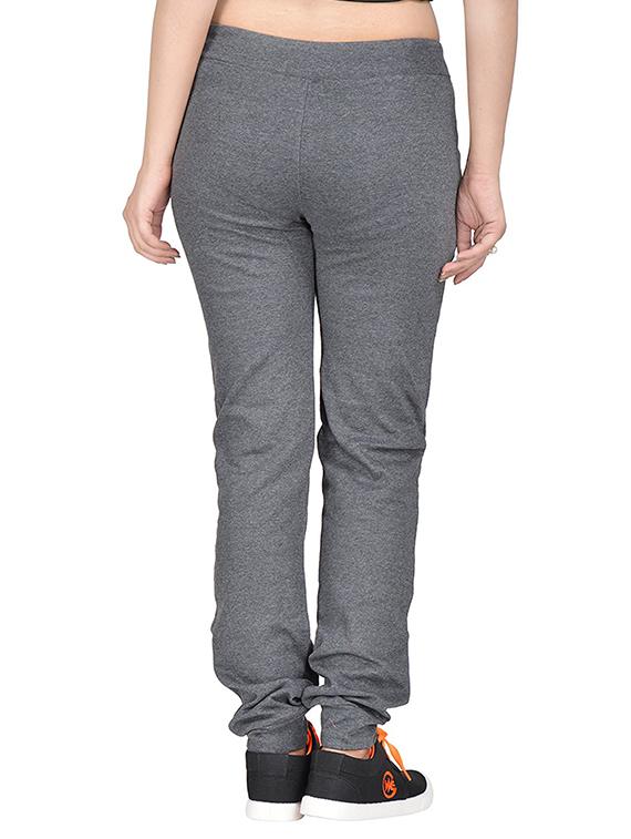 grey cotton track pants - 12814010 - Zoom Image - 3