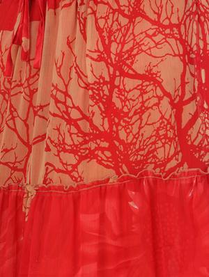 orange chiffon maxi skirt - 12815689 - Standard Image - 3