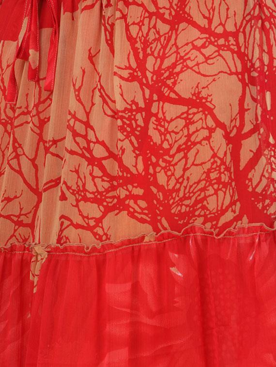 orange chiffon maxi skirt - 12815689 - Zoom Image - 3