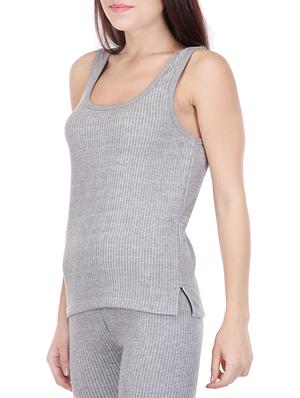 grey cotton thermal vest - 12817501 - Standard Image - 2