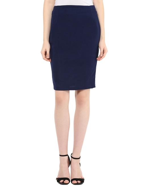 mid rise solid pencil skirt - 12818090 -  Standard Image - 0