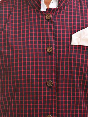 multicoloured cotton reversible nehru jacket - 12819946 - Standard Image - 6