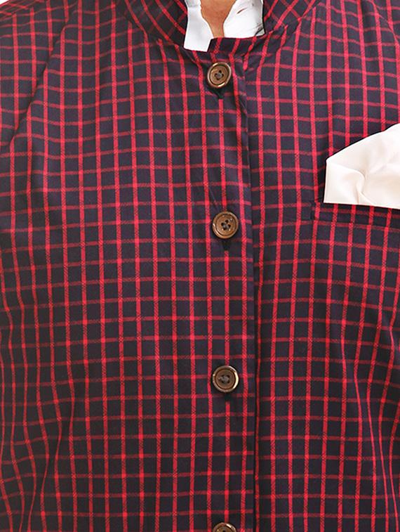 multicoloured cotton reversible nehru jacket - 12819946 - Zoom Image - 6