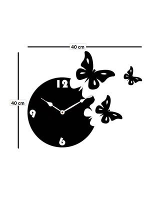 sehaz artworks moonbutterfly black_white wall clocks - 12820797 - Standard Image - 3