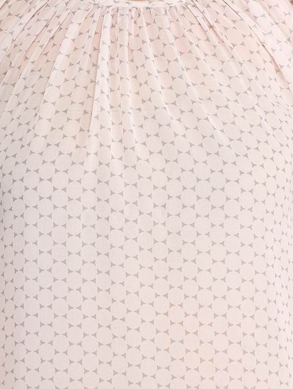 gathered detail bell sleeved top - 12821620 - Zoom Image - 4