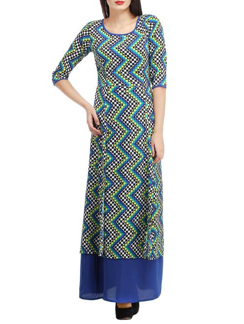 multi colored cotton tunic - 12821737 - Standard Image - 1