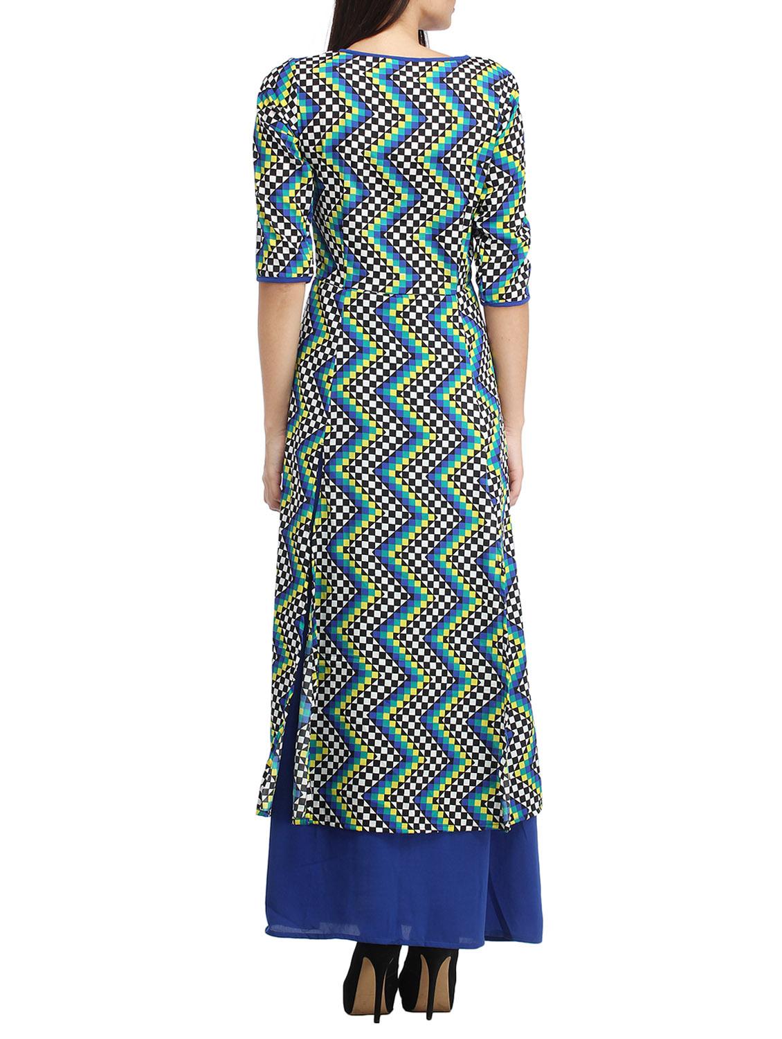 multi colored cotton tunic - 12821737 - Zoom Image - 3