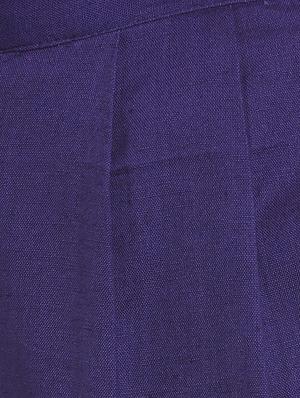 blue cotton pleated trouser - 12821793 - Standard Image - 4