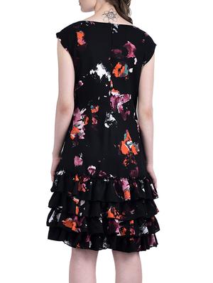 black printed dress - 12823373 - Standard Image - 3