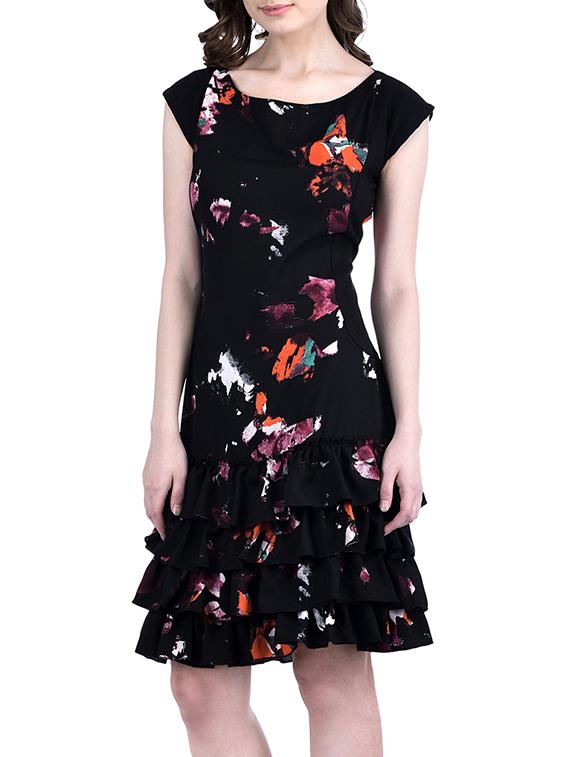 black printed dress - 12823373 - Zoom Image - 1