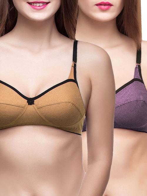 set of 2 floral patch bra - 12827841 - Standard Image - 1