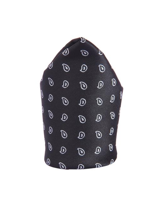 black micro fiber pocketsquare - 12828902 - Standard Image - 1