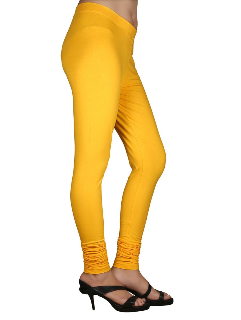 yellow cotton leggings - 12830366 - Zoom Image - 2