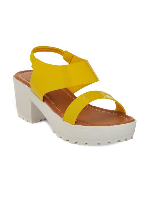 yellow back strap sandal - 12831484 -  Standard Image - 0