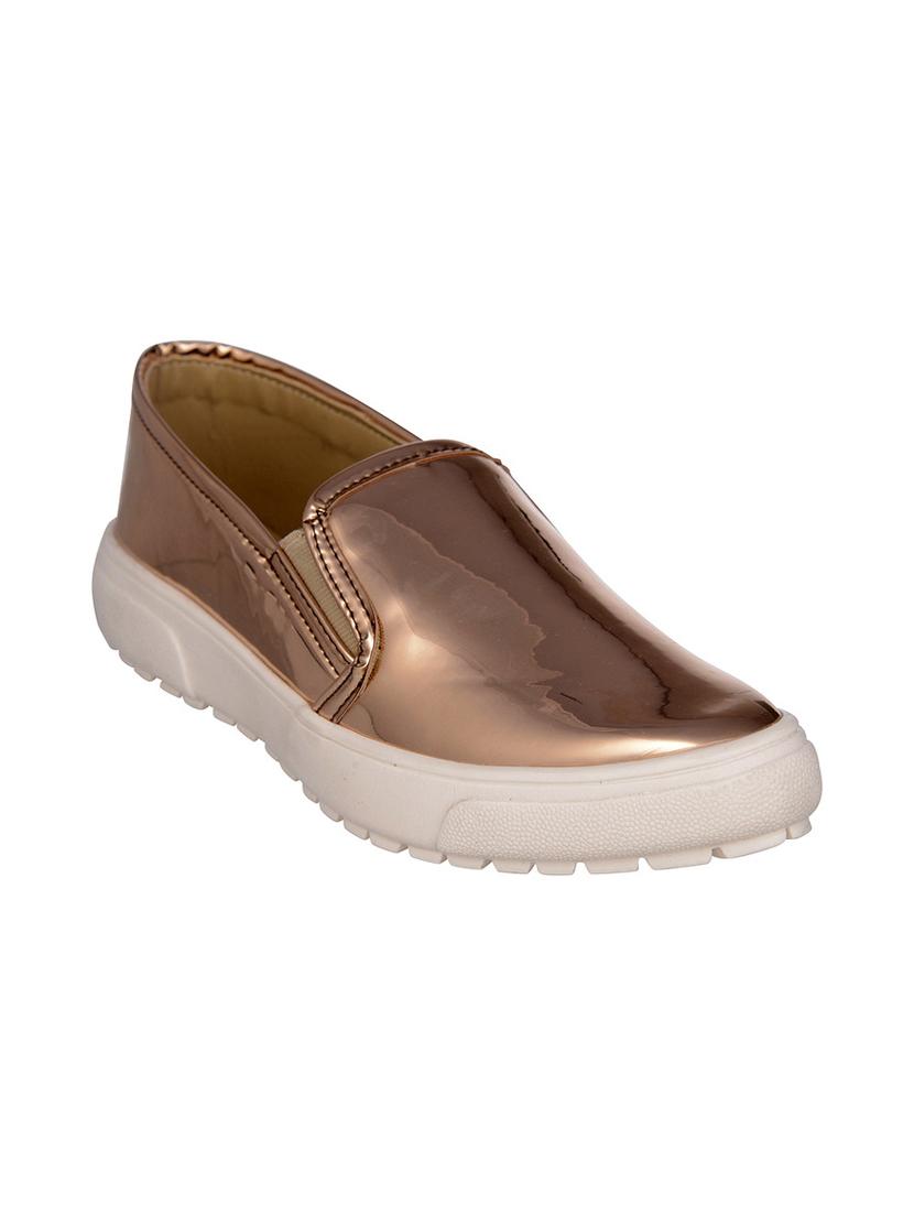 gold slip on plimsoll - 12832639 - Zoom Image - 1